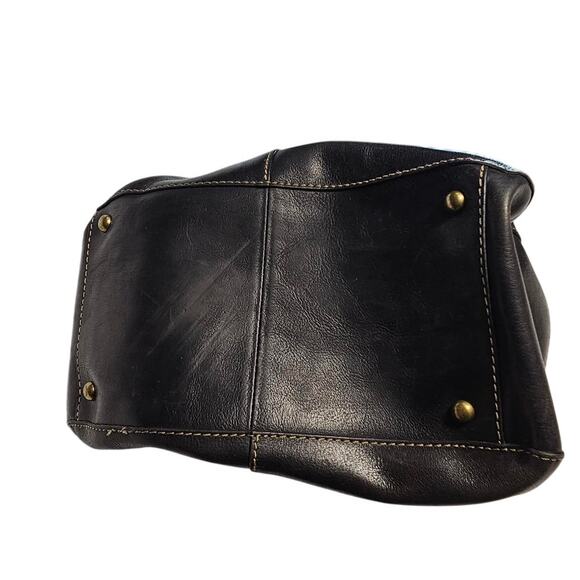 Fossil 1954 Montana Black Leather Satchel Shoulder Bag 75082 - Picture 9 of 11